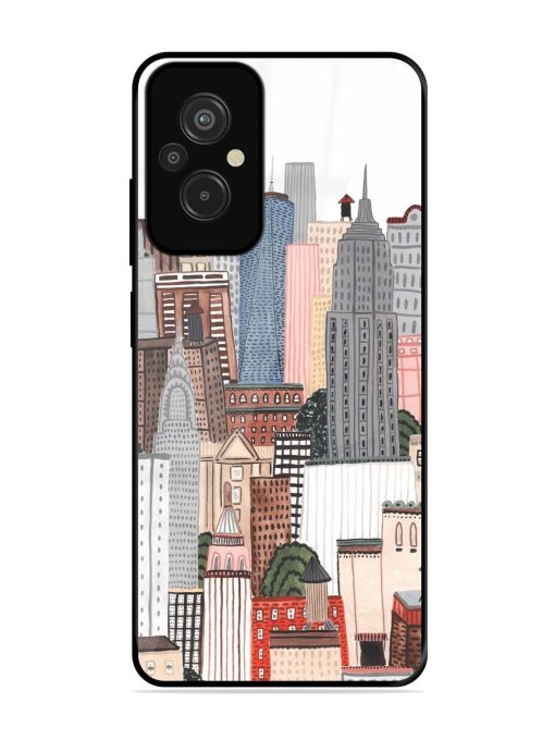 Cityscape Dreams Glossy Soft Edge Case for Xiaomi Redmi 11 Prime (4G)