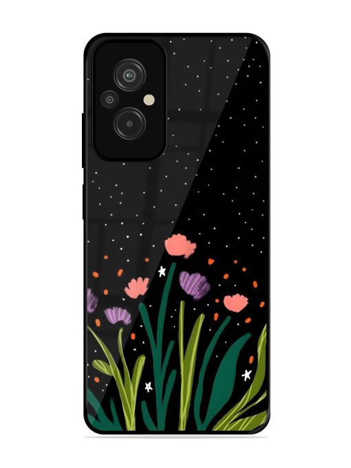 Midnight Bloom Glossy Soft Edge Case for Xiaomi Redmi 11 Prime (4G)