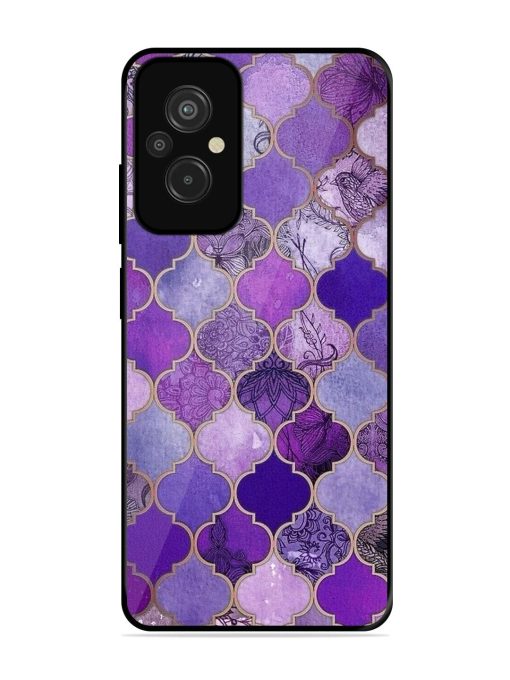 Purple Mosaic Magic Glossy Soft Edge Case for Xiaomi Redmi 11 Prime (4G)