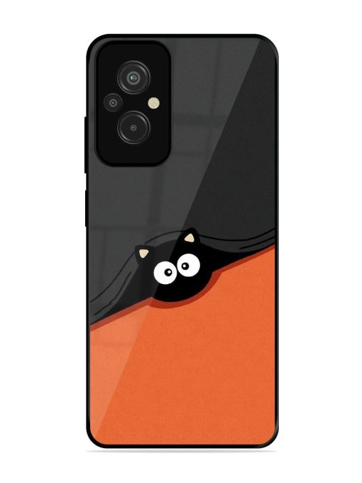 Peek-A-Boo Kitty Glossy Soft Edge Case for Xiaomi Redmi 11 Prime (4G)