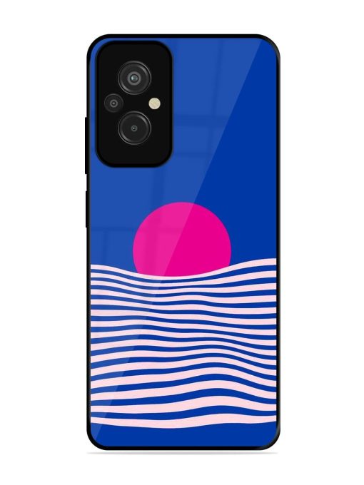 Pink Sunset Over Blue Waves Glossy Soft Edge Case for Xiaomi Redmi 11 Prime (4G)