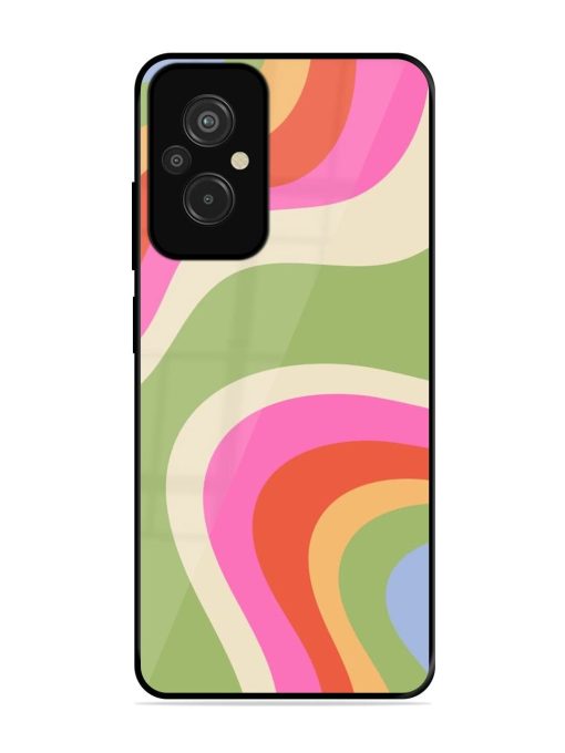 Wavy Rainbow Wonderland Glossy Soft Edge Case for Xiaomi Redmi 11 Prime (4G)