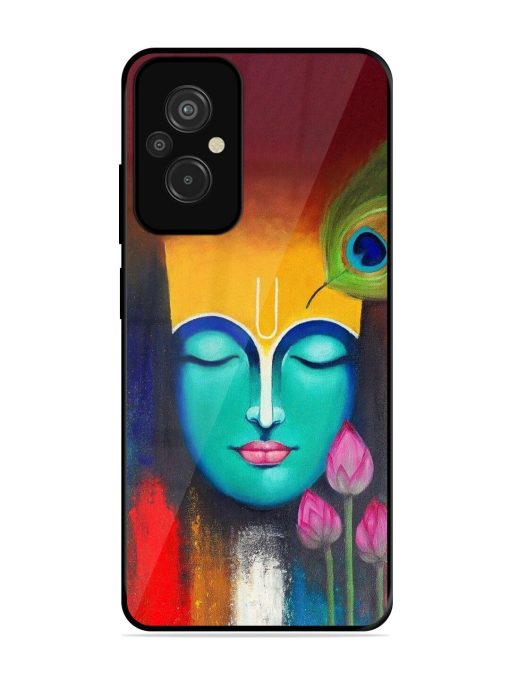 Divine Tranquility: The Face Of Krishna Glossy Soft Edge Case for Xiaomi Redmi 11 Prime (4G)