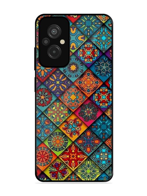 Patchwork Mandala Mosaic Glossy Soft Edge Case for Xiaomi Redmi 11 Prime (4G)