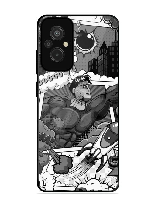 Comic Book Chaos Glossy Soft Edge Case for Xiaomi Redmi 11 Prime (4G)