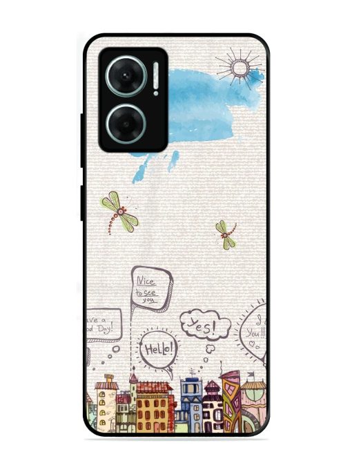 Doodle City Glossy Soft Edge Case for Xiaomi Redmi 11 Prime (5G)