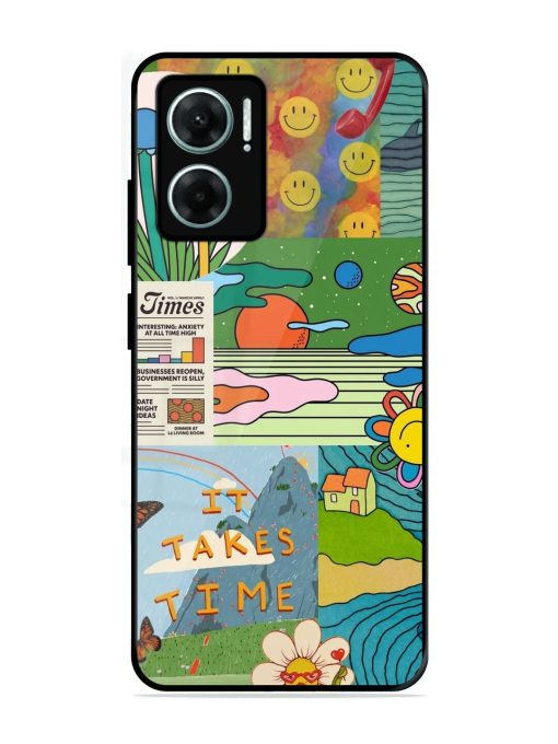 Groovy Vibes Glossy Soft Edge Case for Xiaomi Redmi 11 Prime (5G)