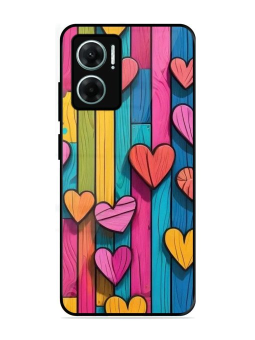 Rainbow Of Hearts Glossy Soft Edge Case for Xiaomi Redmi 11 Prime (5G)