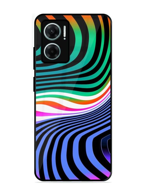 Psychedelic Waves Glossy Soft Edge Case for Xiaomi Redmi 11 Prime (5G)