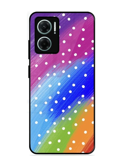 Rainbow Polka Dot Dream Glossy Soft Edge Case for Xiaomi Redmi 11 Prime (5G)