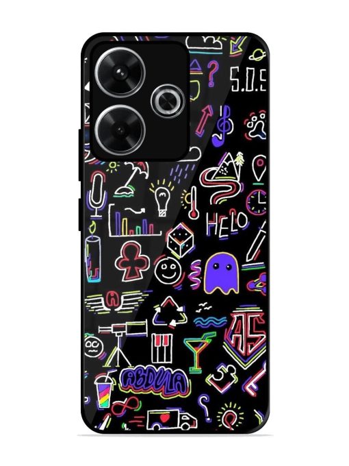 Neon Doodle Glossy Soft Edge Case for Xiaomi Redmi 13 (5G)