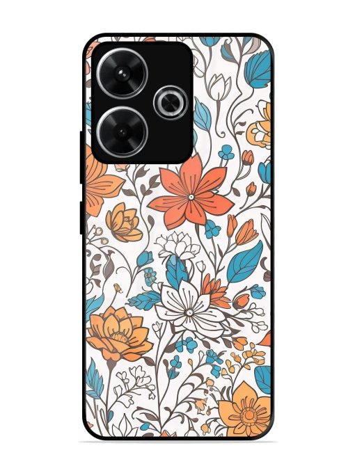 Floral Symphony Glossy Soft Edge Case for Xiaomi Redmi 13 (5G)