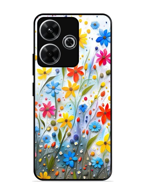 Vibrant Floral Glossy Soft Edge Case for Xiaomi Redmi 13 (5G)