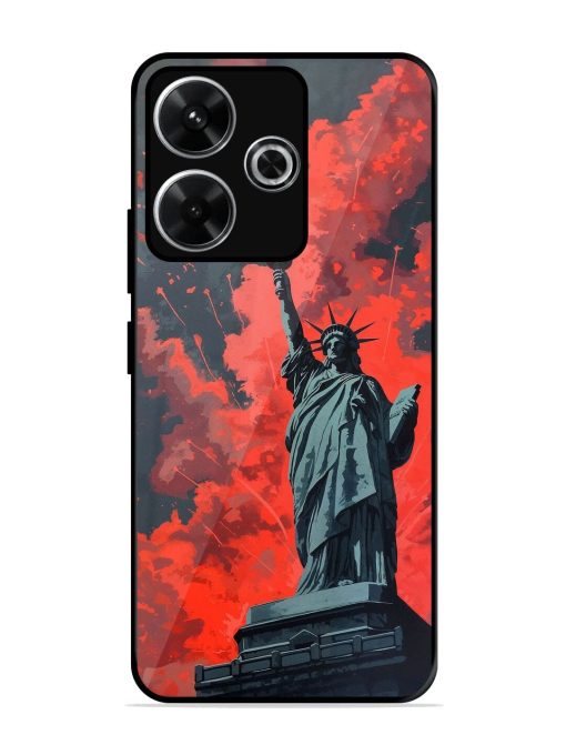 Lady Liberty'S Firework Finale Glossy Soft Edge Case for Xiaomi Redmi 13 (5G)