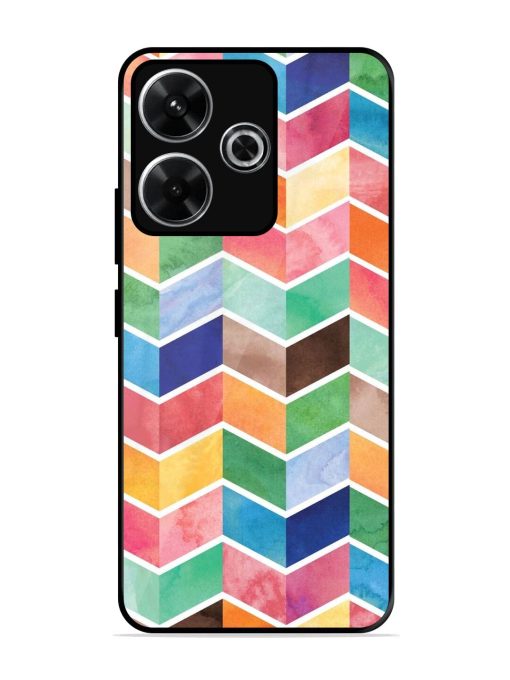 Watercolor Chevron Whimsy Glossy Soft Edge Case for Xiaomi Redmi 13 (5G)