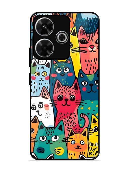 Feline Frenzy Glossy Soft Edge Case for Xiaomi Redmi 13 (5G)