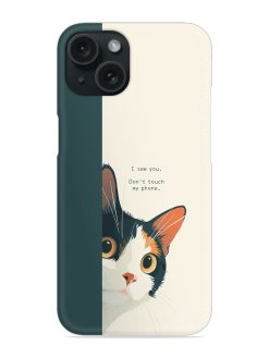 Cat Peeking Around A Corner Snap Case