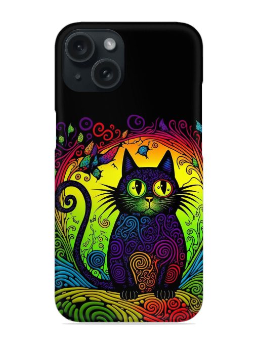 Cute Cat Line Art Snap Case