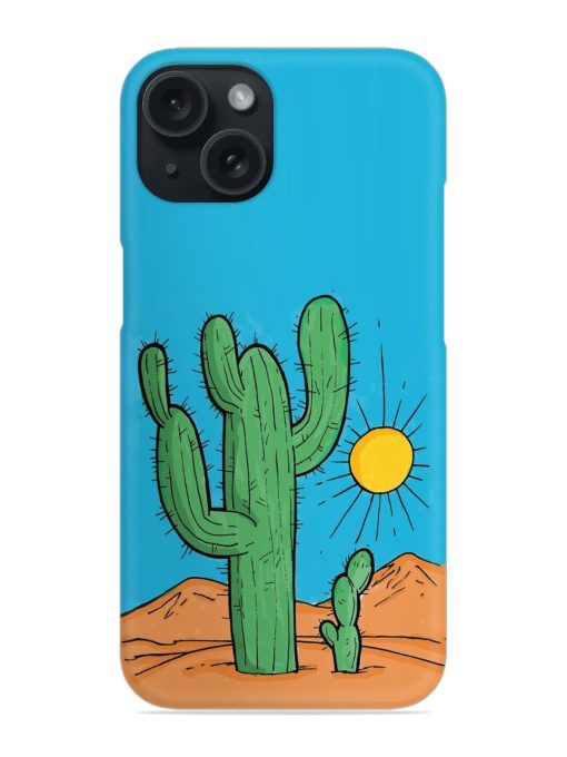 Desert Landscape With Two Cacti Snap Case