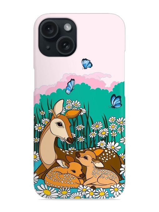 Lovely Deer And Baby Deer Snap Case