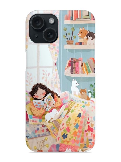 Girl Read A Book Snap Case