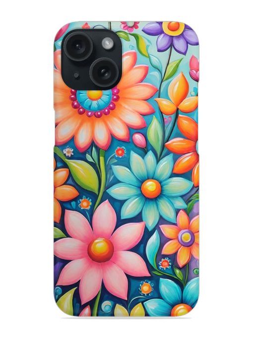 Colorful Flower Pattern Snap Case
