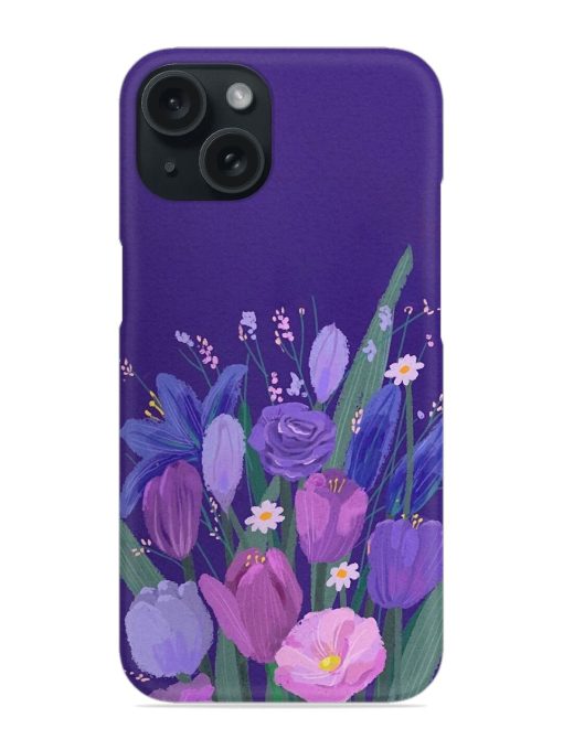 Painting Of A Bouquet Of Purple And Pink Flowers Snap Case