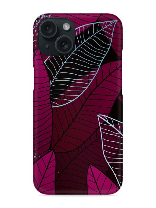 Stylized Pattern Of Overlapping Leaves Snap Case