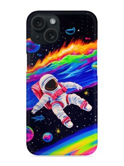 Astronauts On Rainbow Background Snap Case