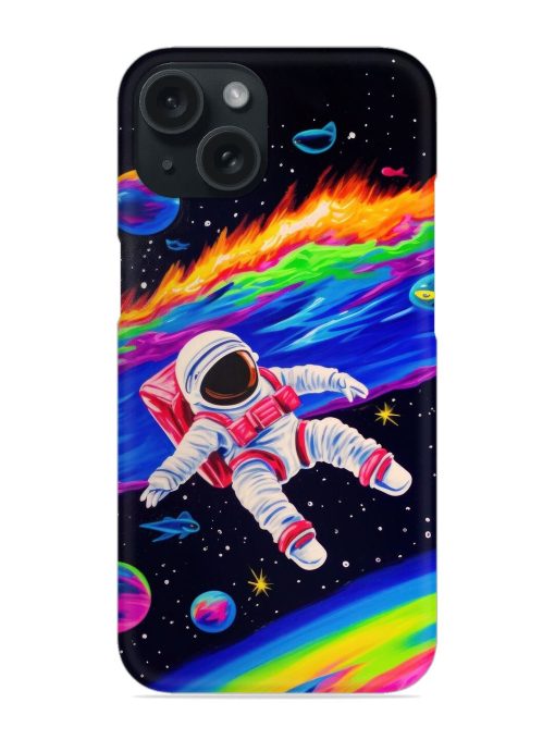 Astronauts On Rainbow Background Snap Case