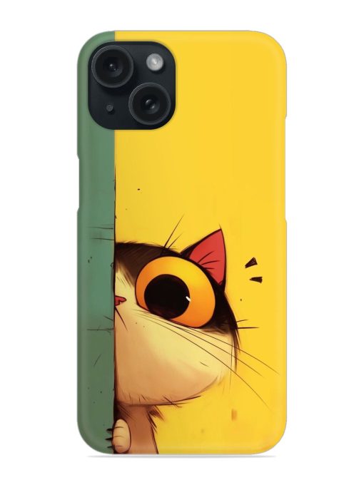 Cute Cartoon Cat Peeking Snap Case