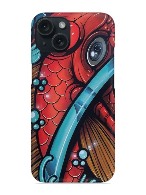 Artwork Featuring A Koi Fish Snap Case