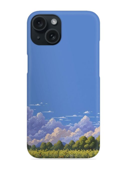 Blue Sky Filled With Fluffy White Clouds Snap Case