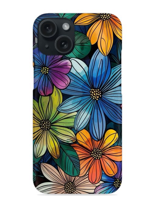 Colorful Floral Pattern Snap Case