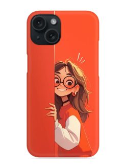 Girl Wearing Glasses Snap Case