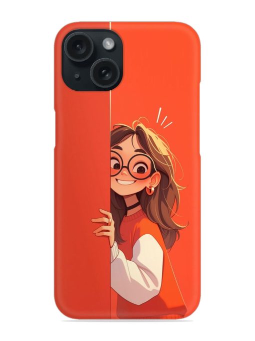 Girl Wearing Glasses Snap Case