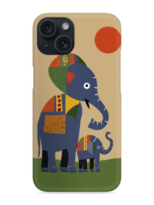 Two Elephants Snap Case