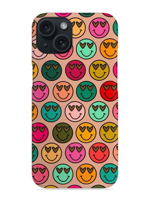 Colorful Smiley Faces Pattern Snap Case