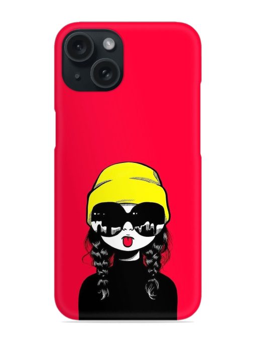 Girl With Yellow Beanie And Sunglasses Snap Case