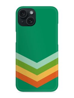 Green And Orange Chevron Pattern Snap Case