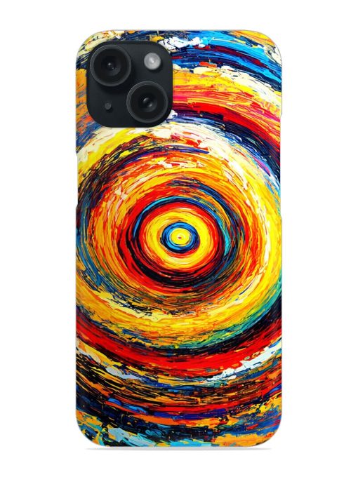 Abstract Painting With A Central Focus Snap Case