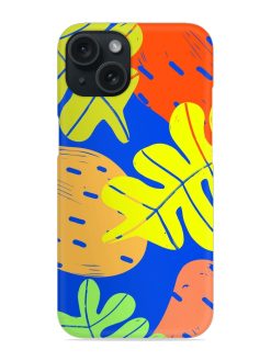 Featuring Stylized Leaves And Shapes Snap Case