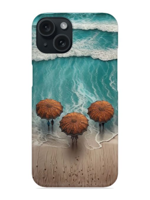 Umbrellas On The Shore Snap Case