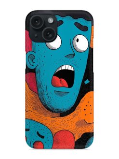 Abstract Face With Open Mouth Snap Case