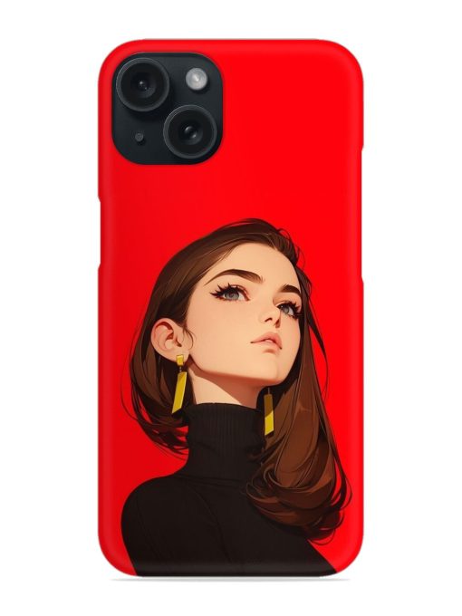 Girl In Red Snap Case