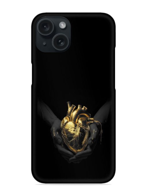 Golden Heart Snap Case