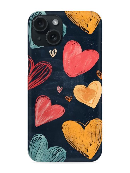 Doodle Hearts Snap Case