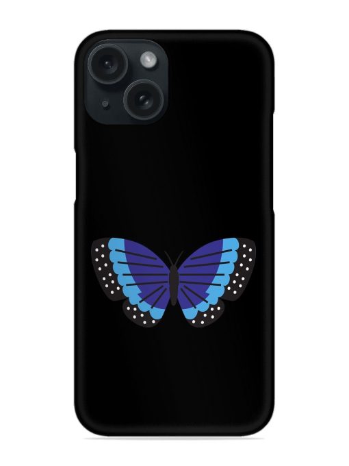 Blue Butterfly With Black Spots Snap Case