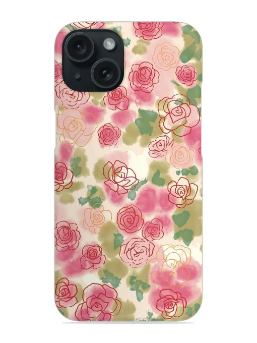 Floral Pattern Featuring Roses Snap Case