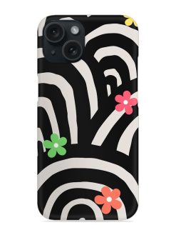 Black And White Arcs Snap Case